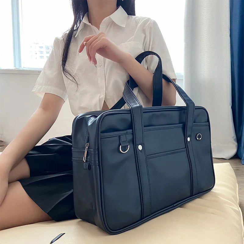 Women's Work Bag | Laptop Compartment, Water-Resistant | Black & Coffee
