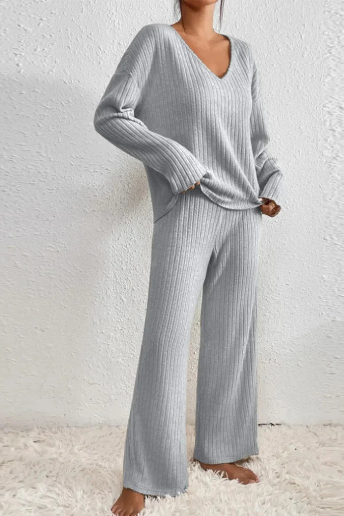 Loungewear Set | Women Ribbed Two Piece Set | Cozy Soft