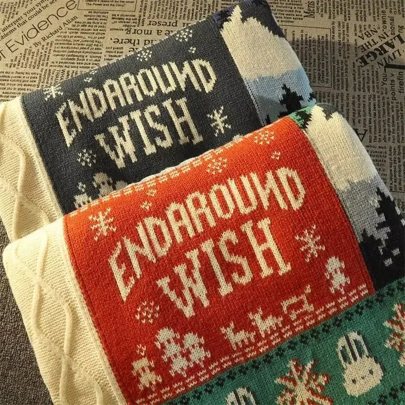 Christmas Jumper | Unisex Loose Fit, Cable Knit Pullover, Festive Sweater