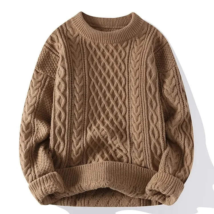 Christmas Jumper | Mens Knitted Crewneck Sweater, Festive Pullover