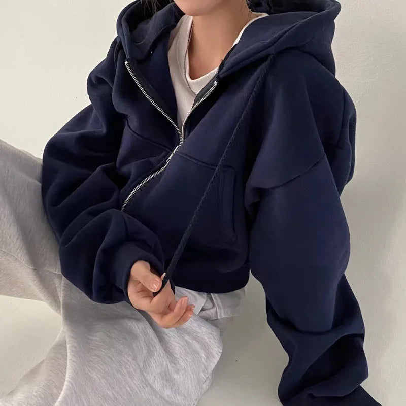 Women's Fleece Hoodie | Warm Lining, Relaxed Fit