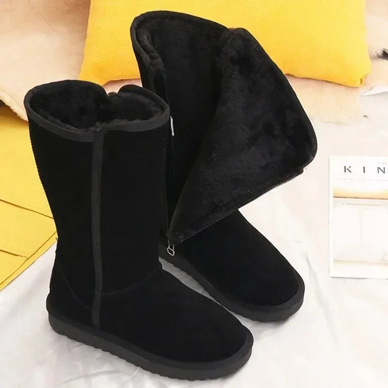 Women's Winter Boots | Waterproof Leather, Fur Lined, Calf High