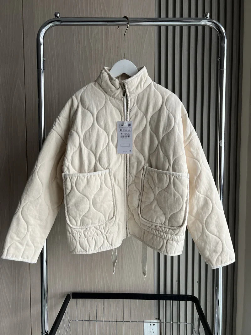 Women's Jacket | Vintage Rayon, High Collar