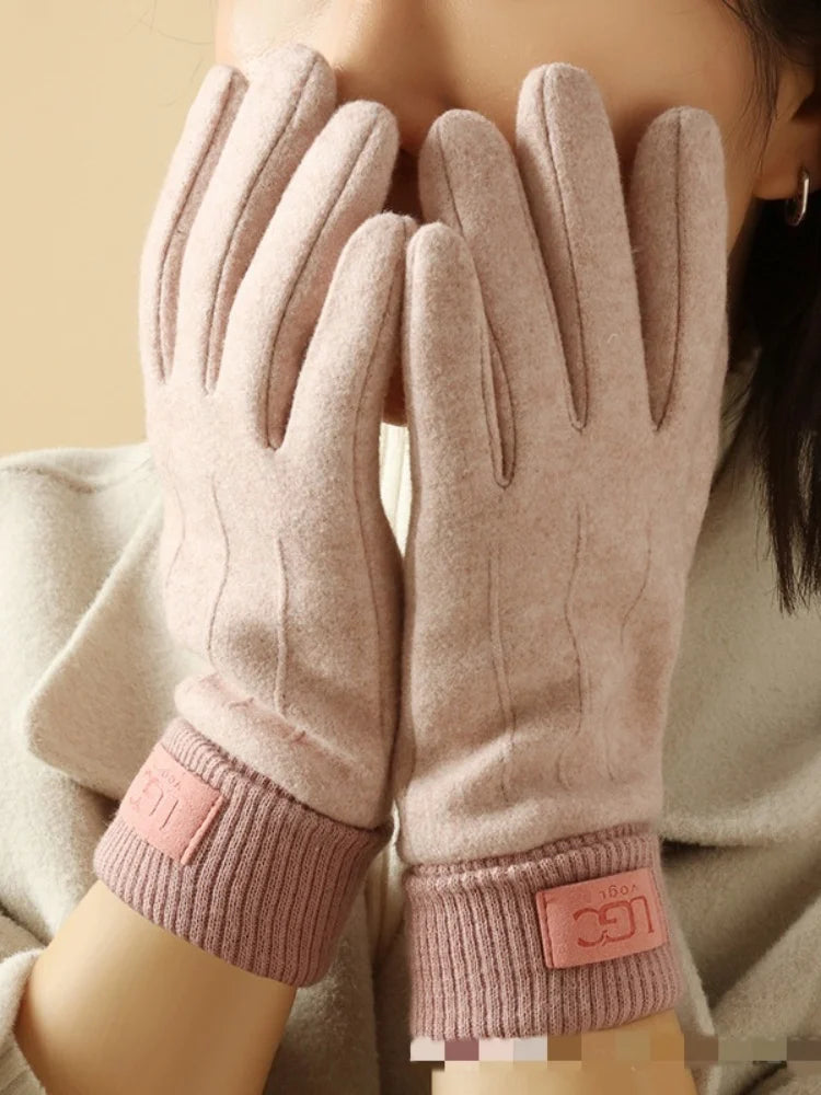 Cashmere Gloves | Unisex Winter Warmth, Full Finger | Touchscreen Compatible