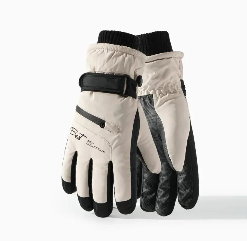 Winter waterproof ski gloves men women non slip touch screen compatible