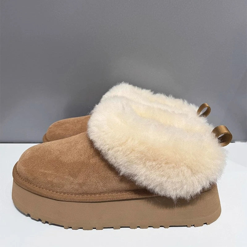 Sheepskin Boots | Women's Ankle Style, Wool Lined | Plush Winter Comfort