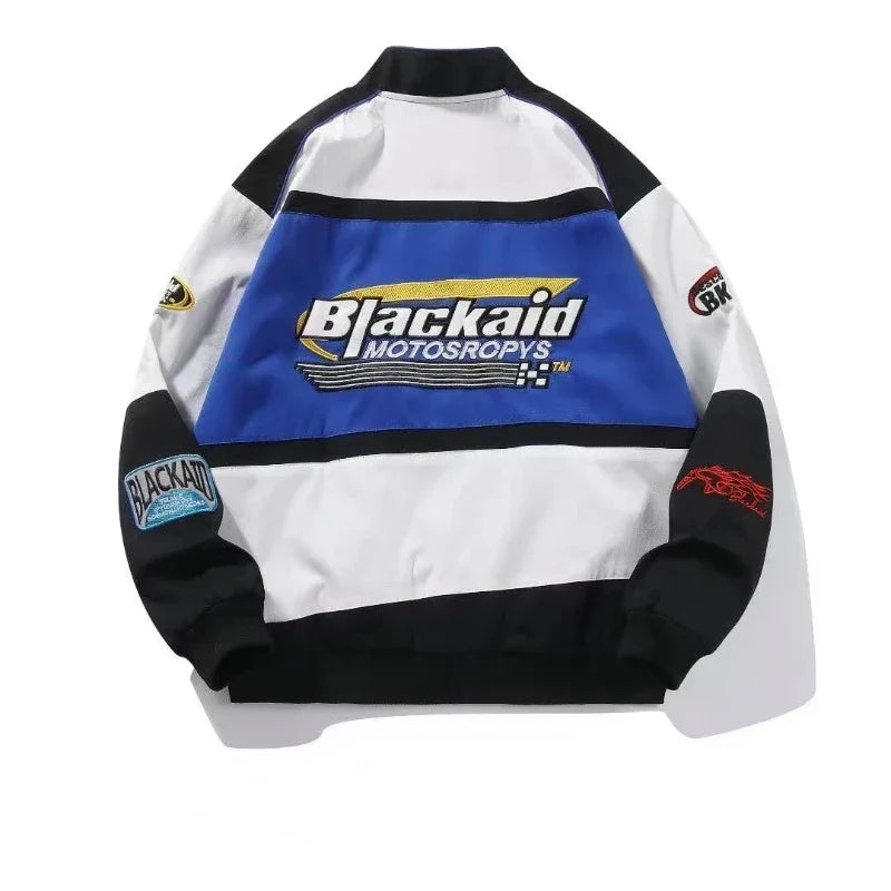 Women's Racing Jacket | Oversized Fit, Unisex Style | Retro Motorsport