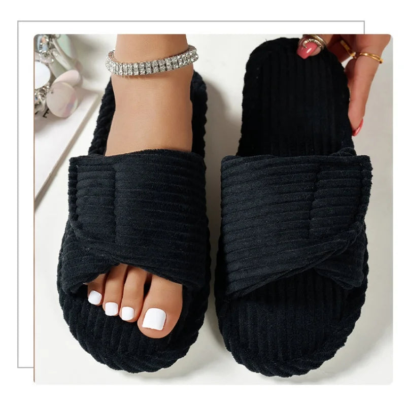 Women's Slippers | Four Season Corduroy, Soft Indoor | Unisex