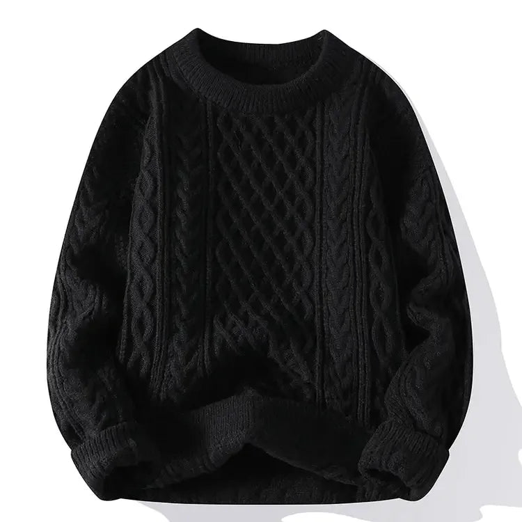 Christmas Jumper | Mens Knitted Crewneck Sweater, Festive Pullover