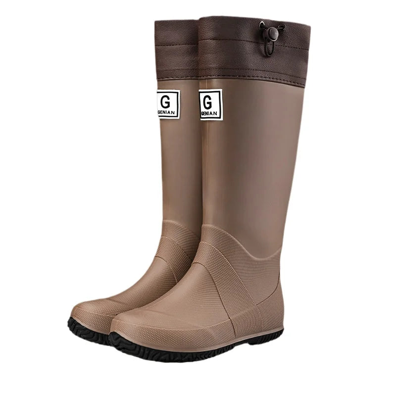 Wellies rain boots waterproof non slip knee high unisex