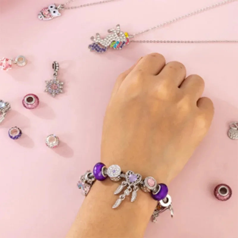 Charm Bracelet Advent Calendar Christmas Jewelry DIY Gift Box 24 Days