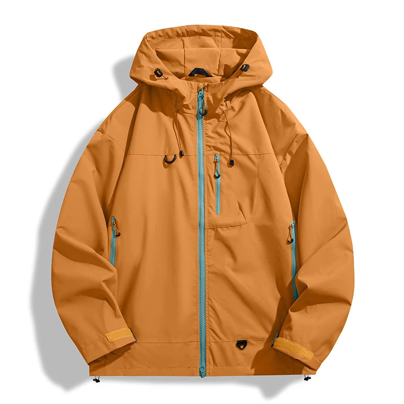Women waterproof windbreaker jacket lightweight hiking windproof