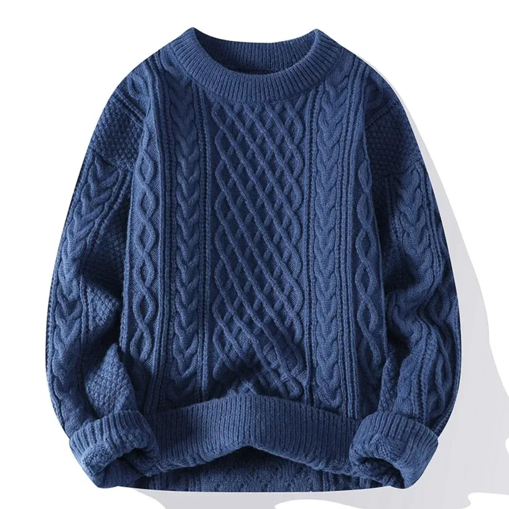 Christmas Jumper | Mens Knitted Crewneck Sweater, Festive Pullover