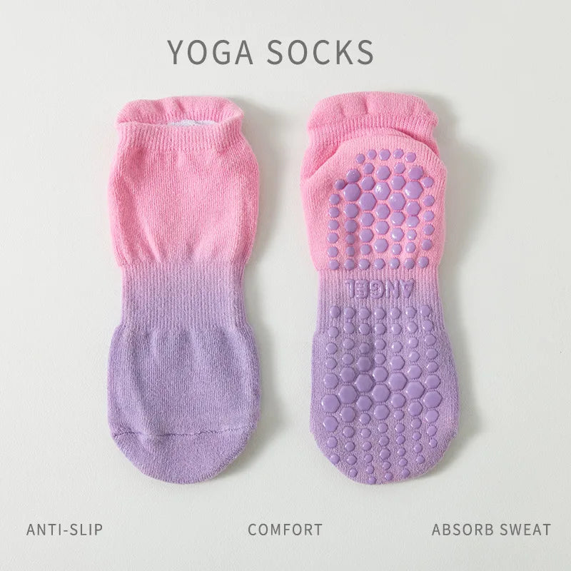 Pilates Yoga Socks | Women's, Non Slip, Cotton | Breathable Comfort