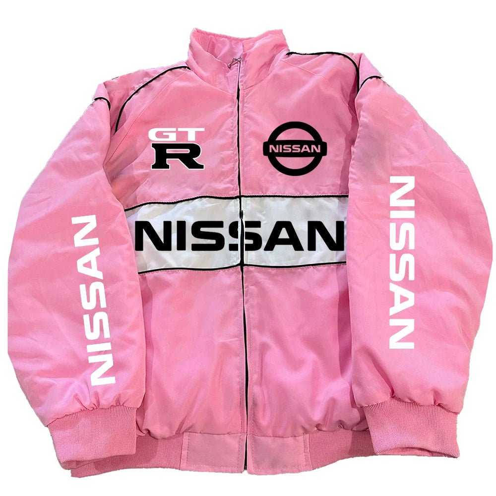 Motorcycle Jacket | Nissan 3D Print, Windproof, Retro American Style