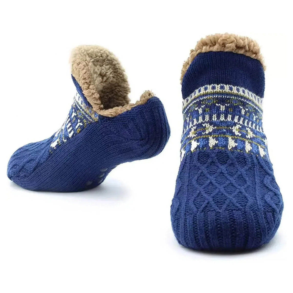 Slipper Socks | Unisex Fleece, Warm Comfort | Non Slip Grip Floor Socks