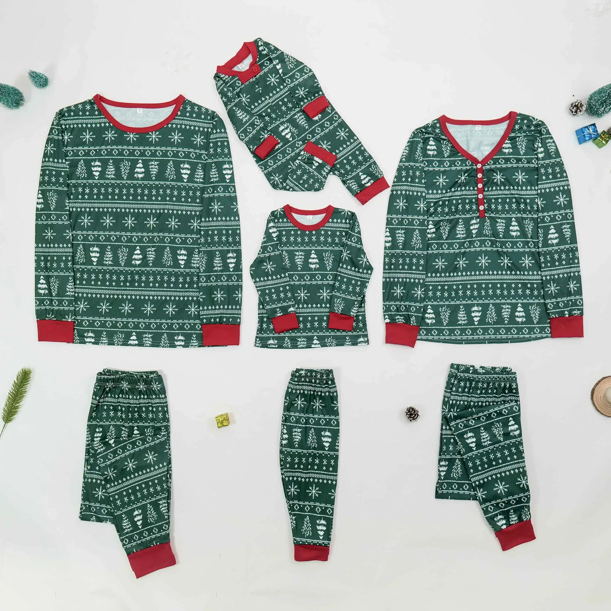 Christmas Pyjamas | Matching Family Sleepwear, 2 Piece Allover Print Set