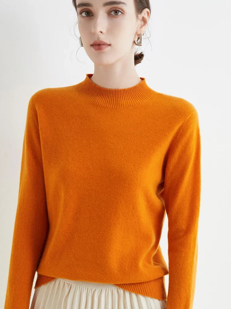 Women's Sweater | Autumn Winter, Silk Collar | Casual Knit