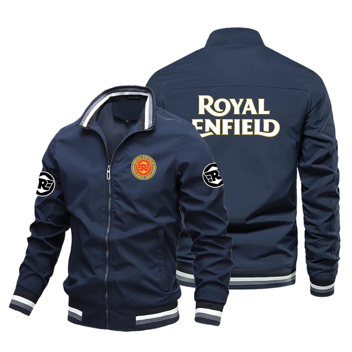 Motorcycle Jacket | Men's Retro Racing Style | Wind Resistant