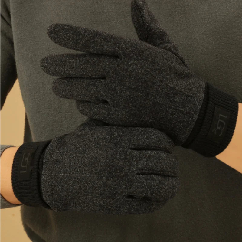 Cashmere Gloves | Unisex Winter Warmth, Full Finger | Touchscreen Compatible