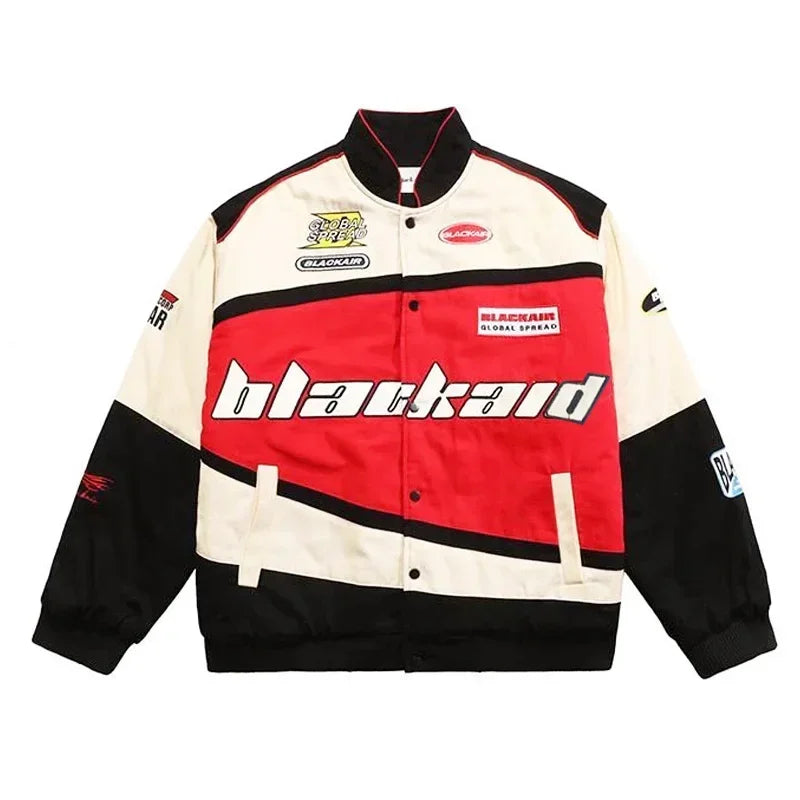 Women's Racing Jacket | Oversized Fit, Unisex Style | Retro Motorsport