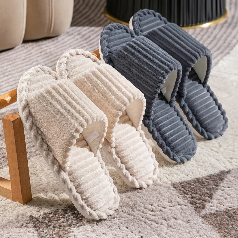 Men's Open Toe Slippers | Slip-On, Breathable | Indoor House Shoes