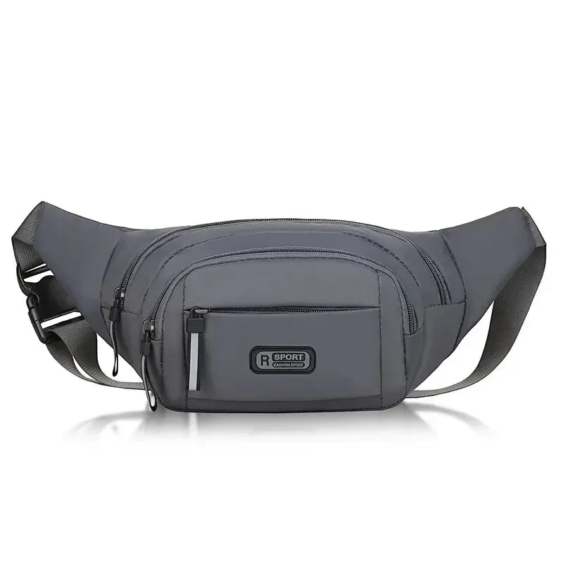 Anti-Theft Waist Bag | Canvas, Slim Fit | Men's Sport