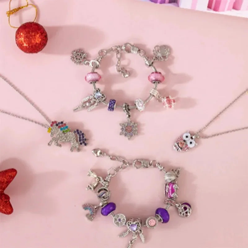 Charm Bracelet Advent Calendar Christmas Jewelry DIY Gift Box 24 Days