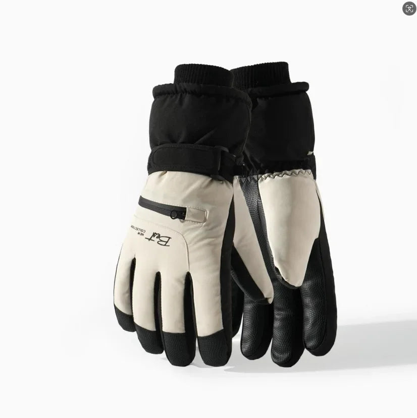 Winter waterproof ski gloves men women non slip touch screen compatible