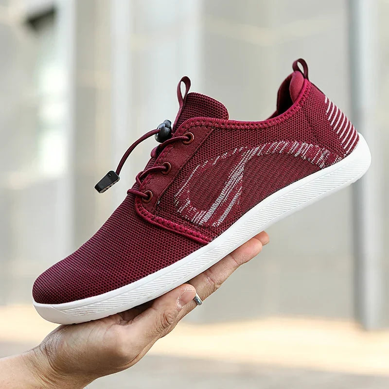 Men mesh slip on walking sneakers lightweight cushioned sole