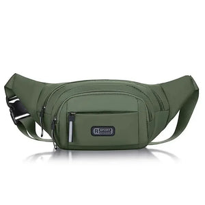 Anti-Theft Waist Bag | Canvas, Slim Fit | Men's Sport