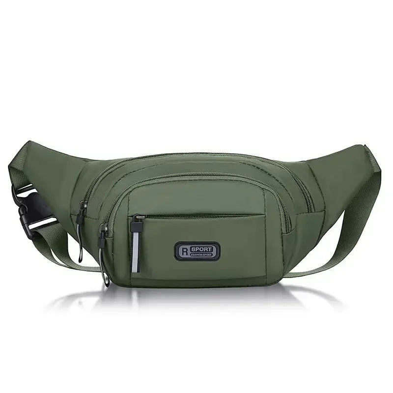 Anti-Theft Waist Bag | Canvas, Slim Fit | Men's Sport