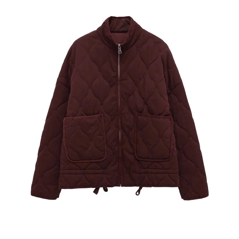 Women's Jacket | Vintage Rayon, High Collar