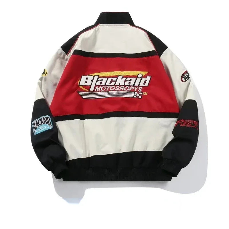 Women's Racing Jacket | Oversized Fit, Unisex Style | Retro Motorsport