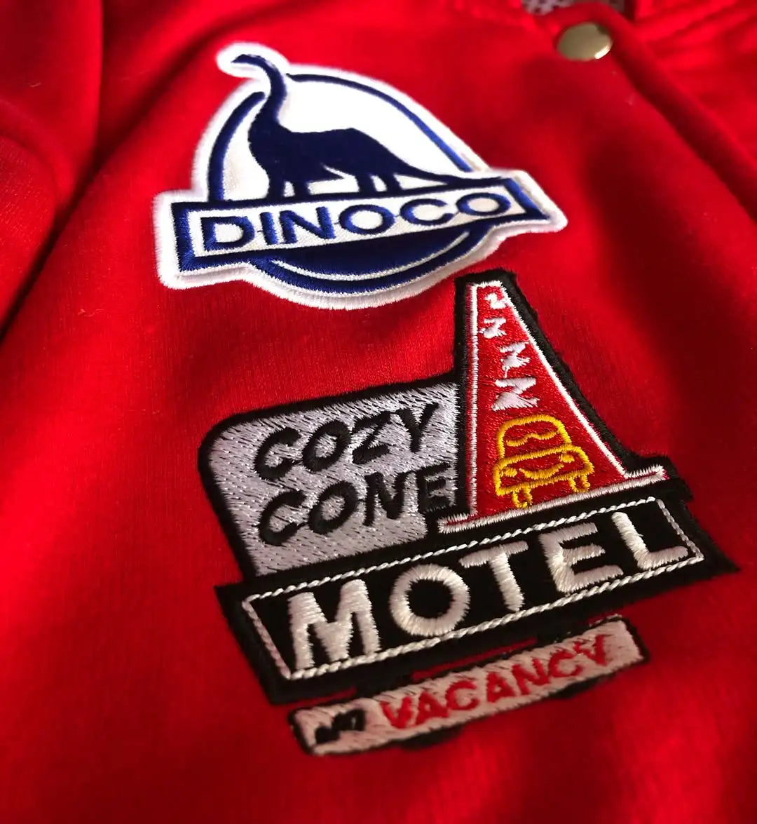 Men's and Women's Racing Jacket | Red Black Flame | American Style