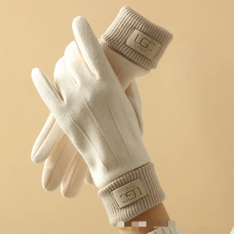 Cashmere Gloves | Unisex Winter Warmth, Full Finger | Touchscreen Compatible