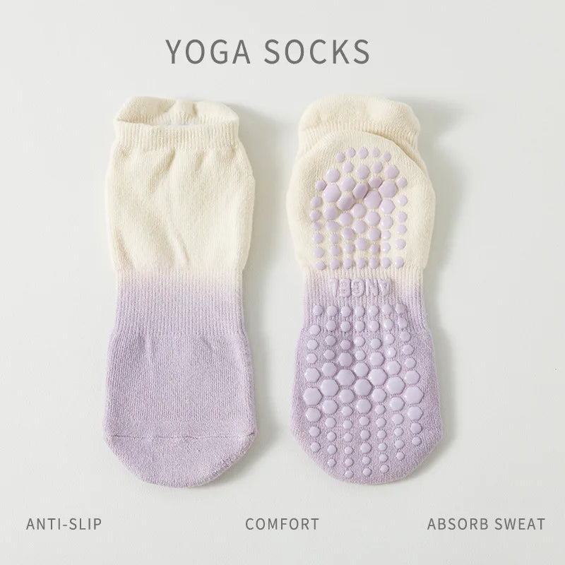 Pilates Yoga Socks | Women's, Non Slip, Cotton | Breathable Comfort