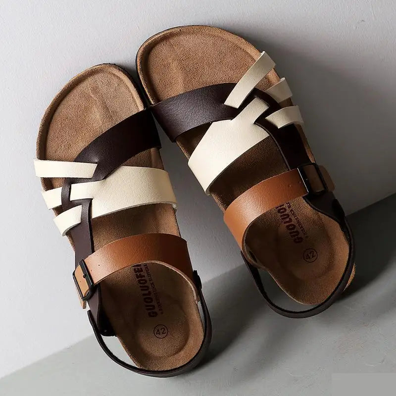 Women's Orthopedic Sandals | Leather, Arch Support | Black