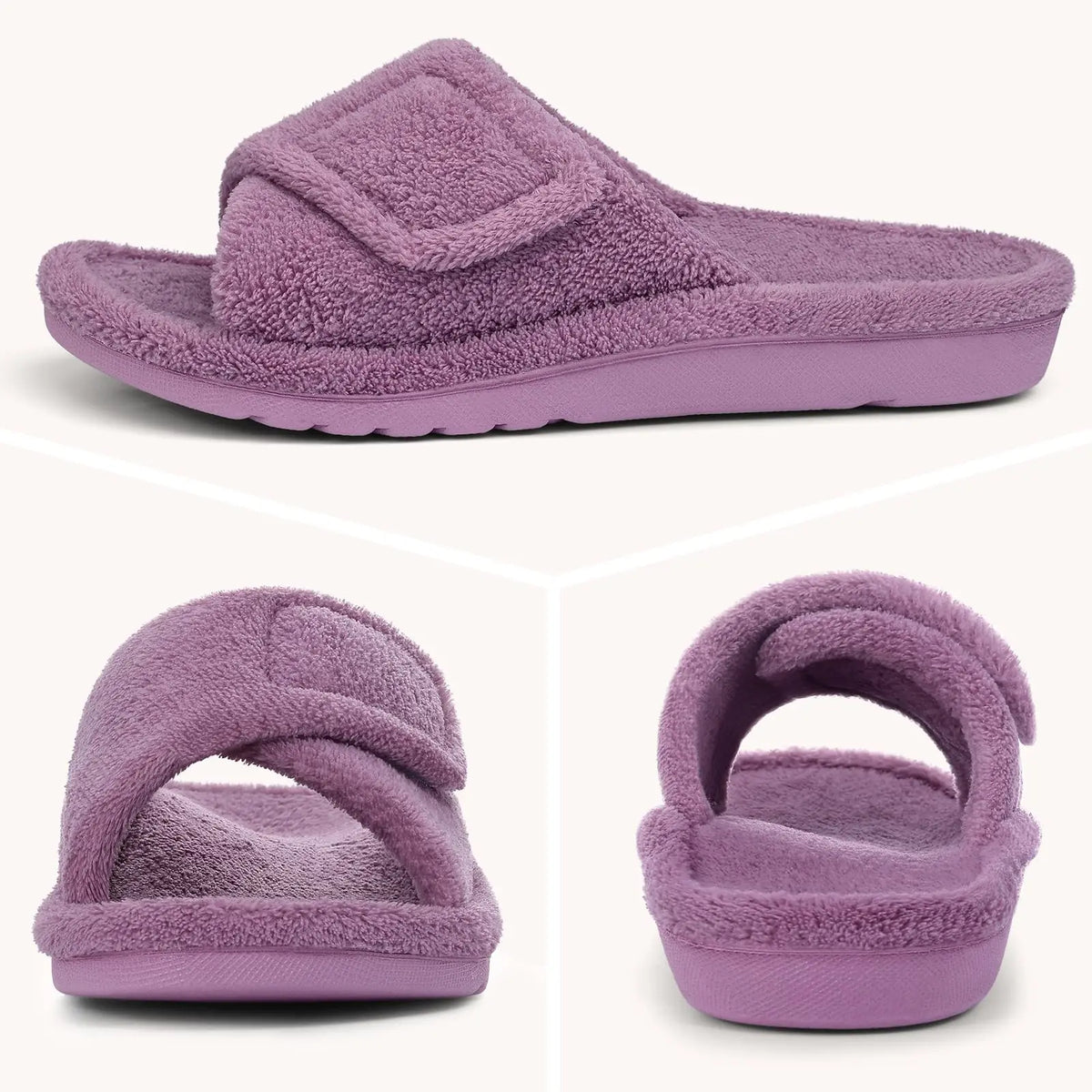 Orthopedic Slippers | Womens Arch Support, Non Slip | Fuzzy Plush Fur Lining