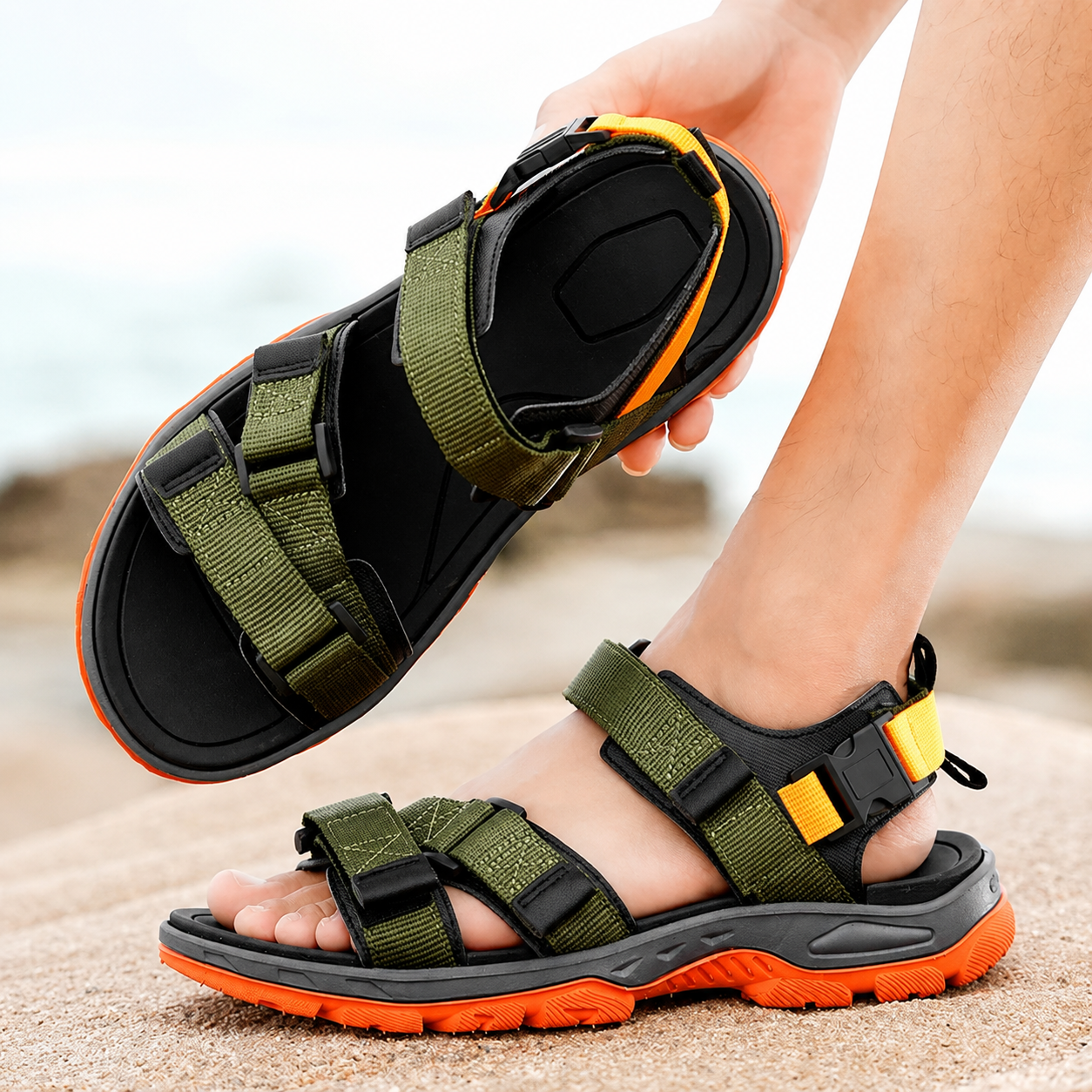 Sport Sandals for Men | Breathable Casual Outdoor Shoes | Walking Beach