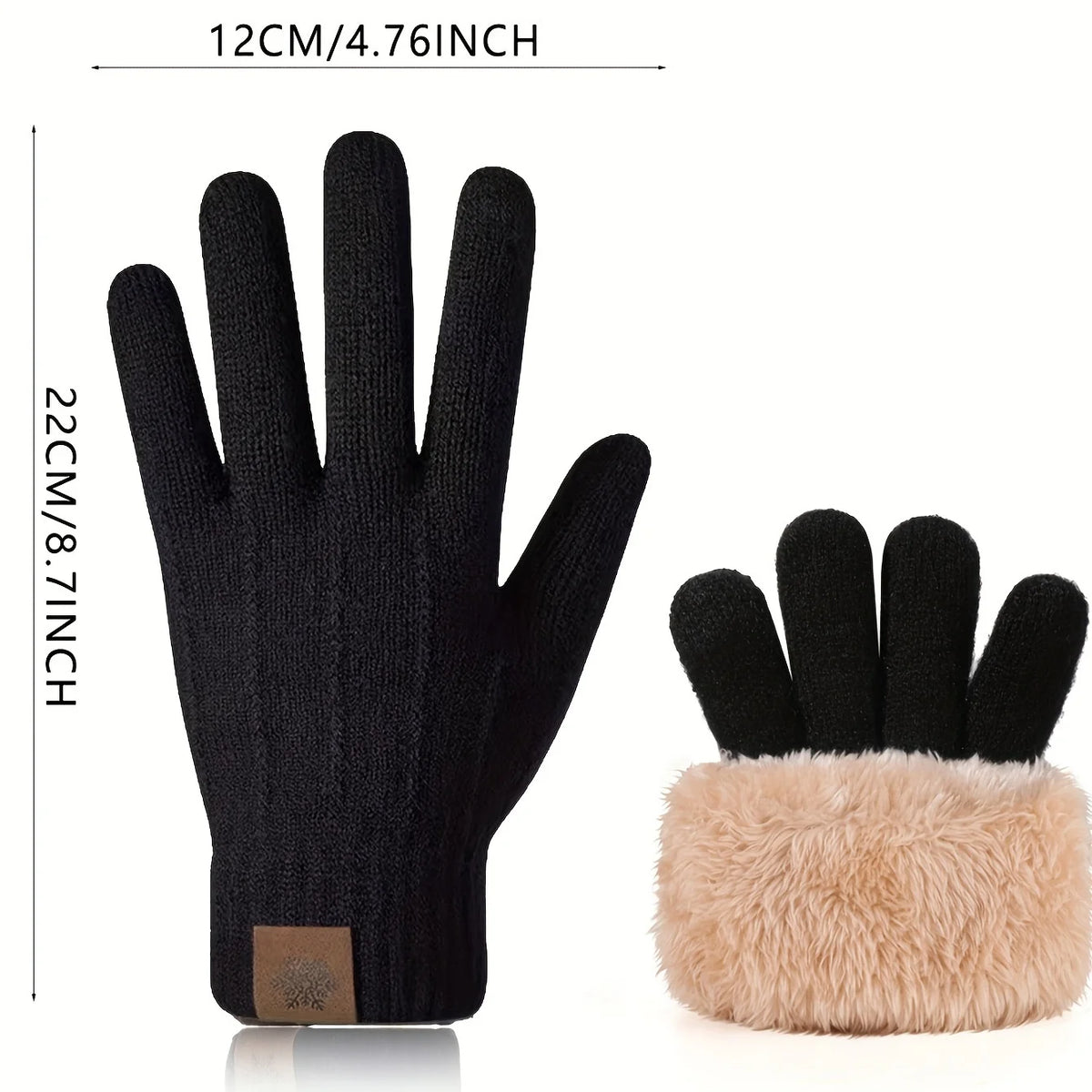 Winter Gloves | Unisex Thermal, Fleece Lined | Touchscreen Cycling Gloves
