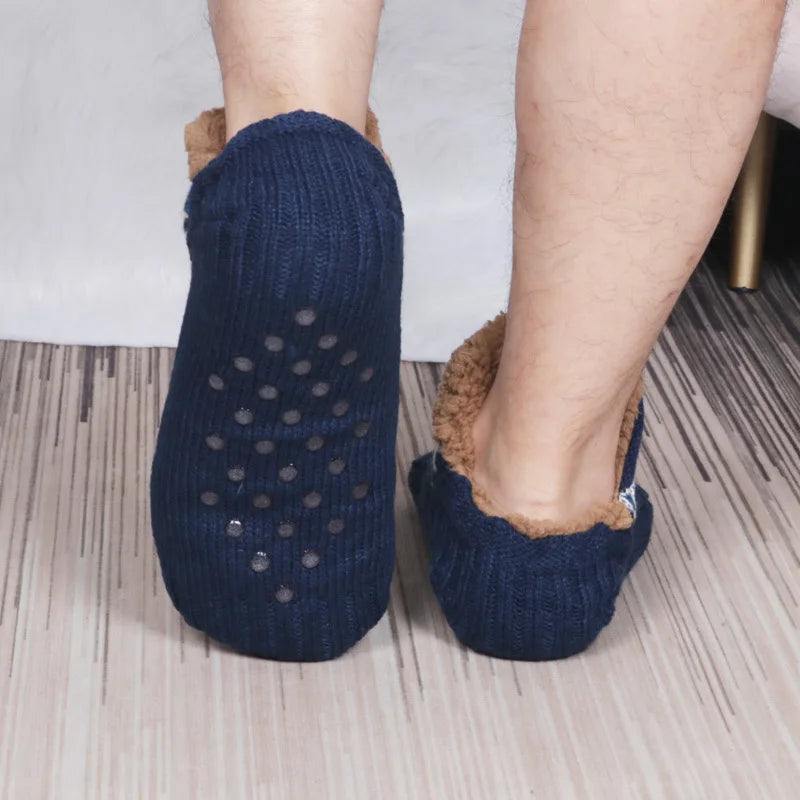 Slipper Socks | Unisex Fleece, Warm Comfort | Non Slip Grip Floor Socks
