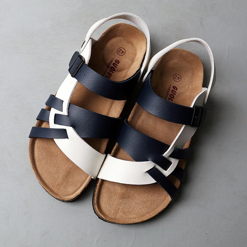 Women's Orthopedic Sandals | Leather, Arch Support | Black