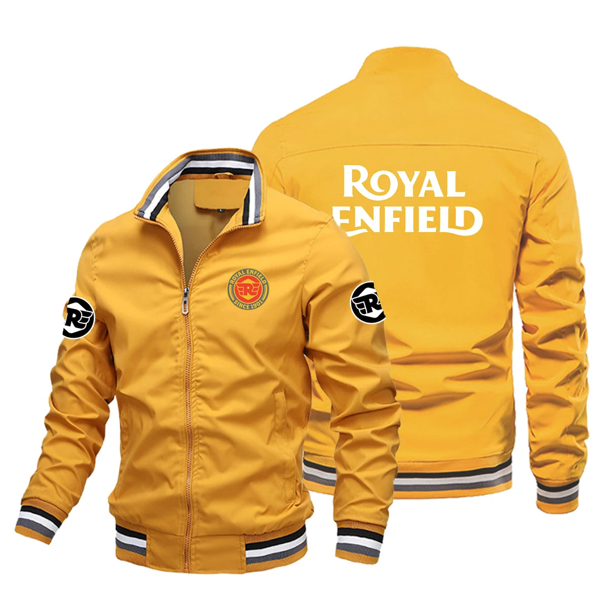 Motorcycle Jacket | Men's Retro Racing Style | Wind Resistant