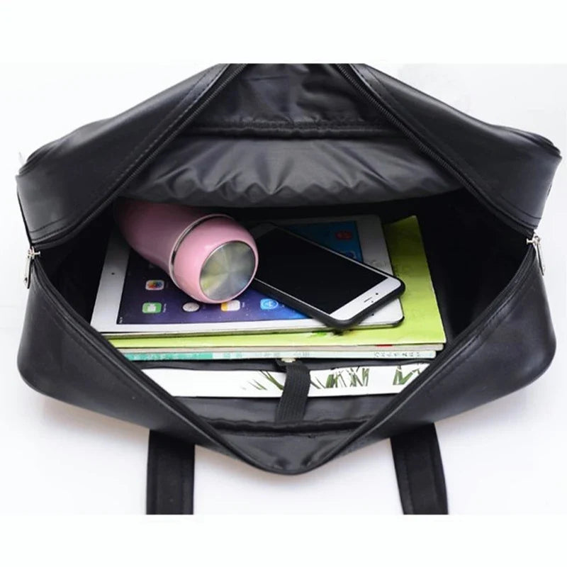 Women's Work Bag | Laptop Compartment, Water-Resistant | Black & Coffee