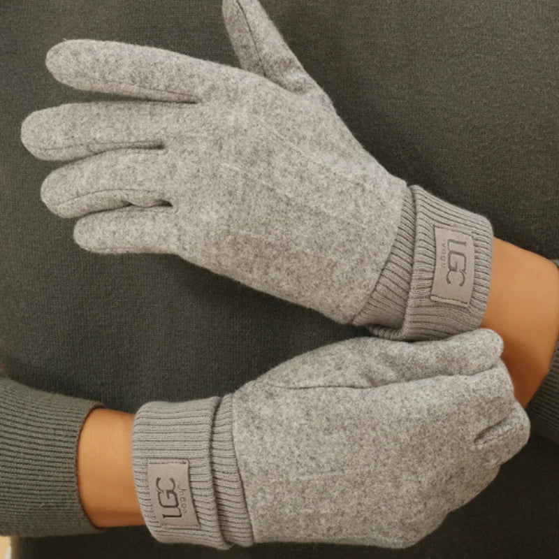 Cashmere Gloves | Unisex Winter Warmth, Full Finger | Touchscreen Compatible