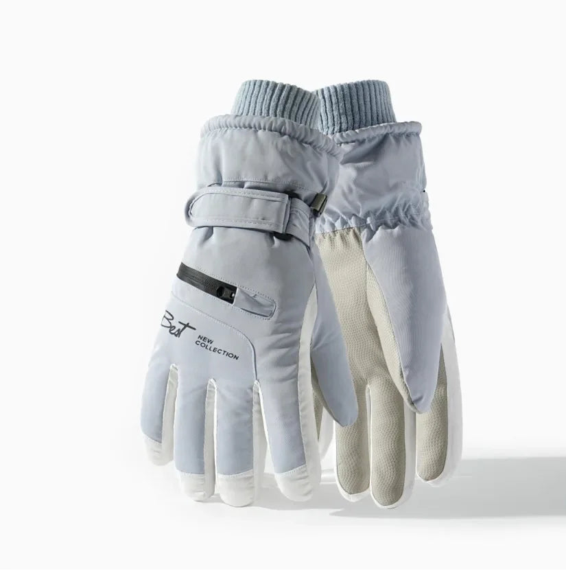 Winter waterproof ski gloves men women non slip touch screen compatible