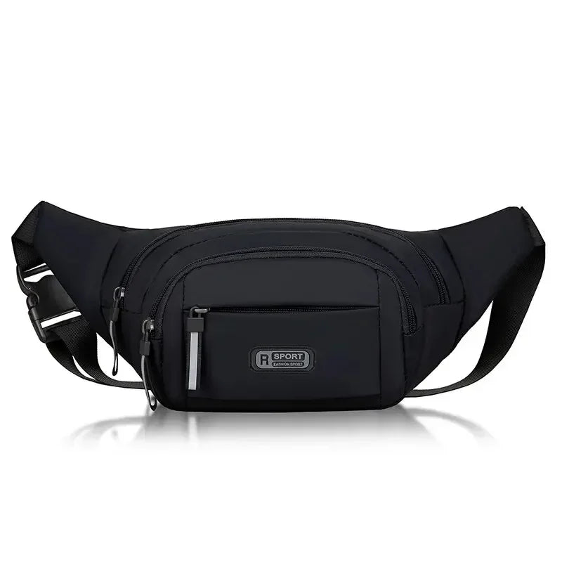 Anti-Theft Waist Bag | Canvas, Slim Fit | Men's Sport