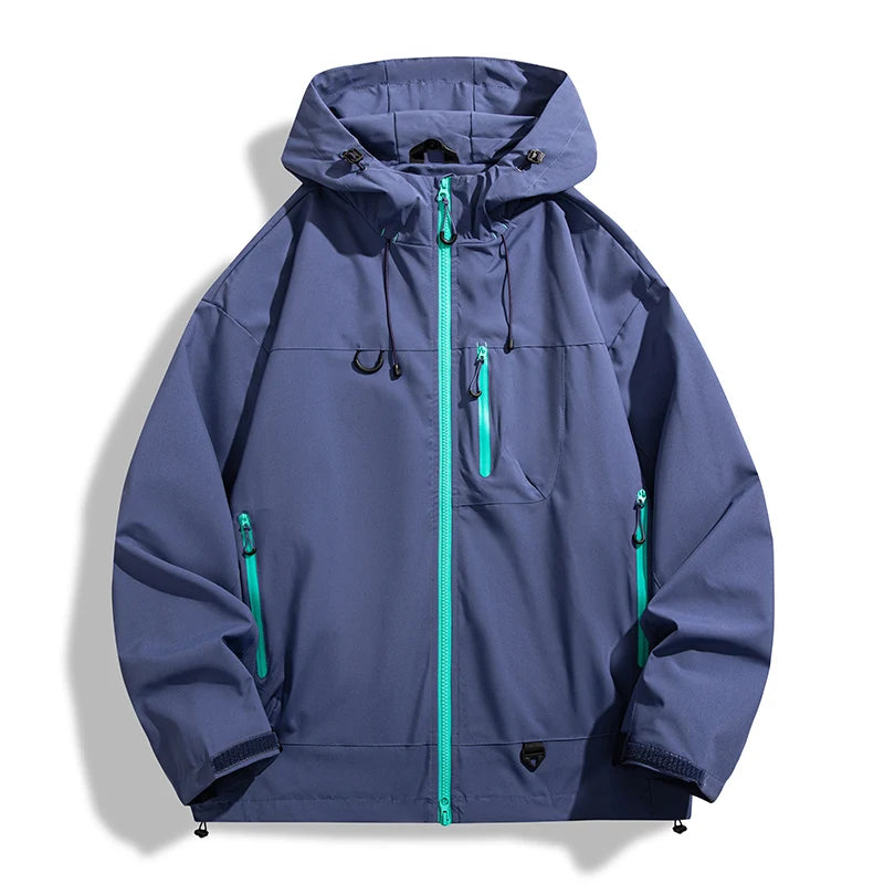 Women waterproof windbreaker jacket lightweight hiking windproof