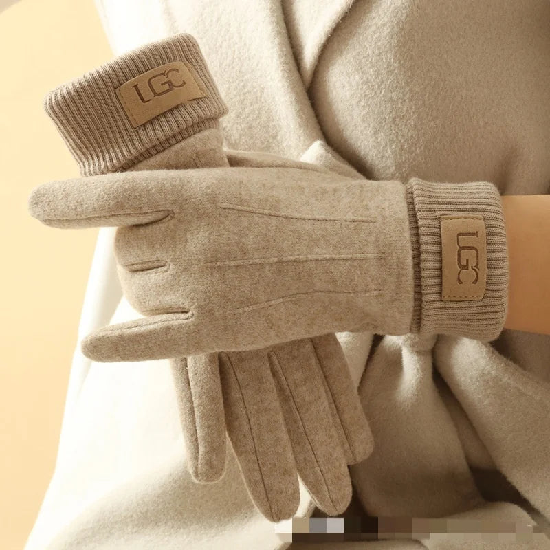 Cashmere Gloves | Unisex Winter Warmth, Full Finger | Touchscreen Compatible